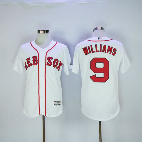 Men Boston Red Sox #9 Ted Williams White Elite MLB Jerseys->->MLB Jersey